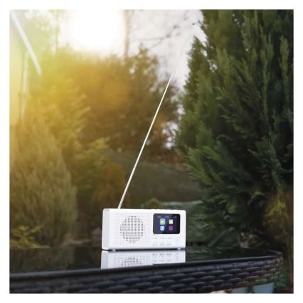 Ραδιόφωνο DAB DAB+ FM 3W/5V/4xAA λευκό