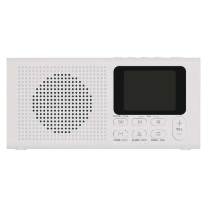 Ραδιόφωνο DAB DAB+ FM 3W/5V/4xAA λευκό
