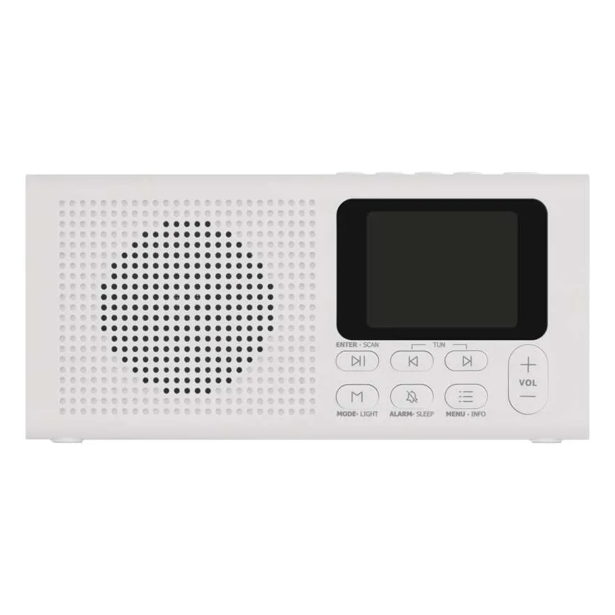 Ραδιόφωνο DAB DAB+ FM 3W/5V/4xAA λευκό