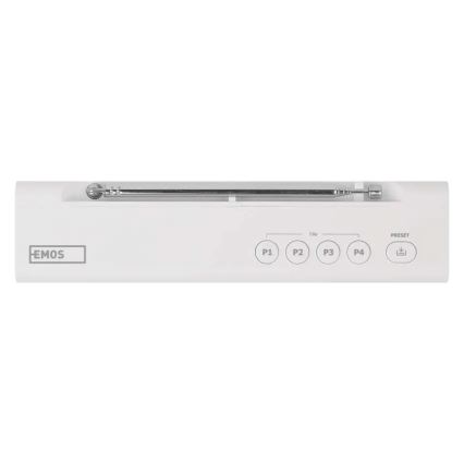 Ραδιόφωνο DAB DAB+ FM 3W/5V/4xAA λευκό