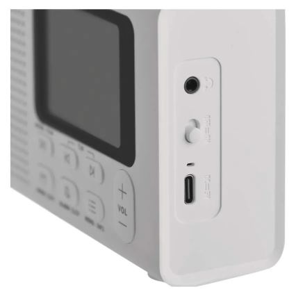 Ραδιόφωνο DAB DAB+ FM 3W/5V/4xAA λευκό