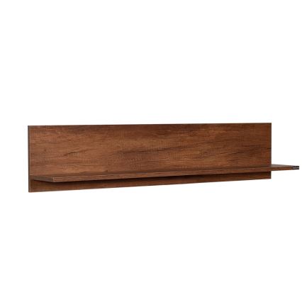 Ράφι τοίχου 25x120 cm καφέ