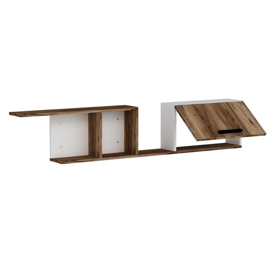 Ράφι τοίχου NEWRA 35x150 cm καφέ