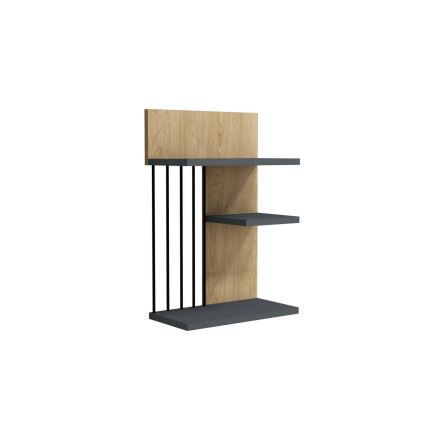 Ράφι τοίχου NEZMA 60x40 cm μπεζ/ανθρακί