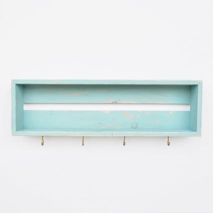 Ράφι τοίχου RAF 21x70 cm μπλε χρώμα ελάτης