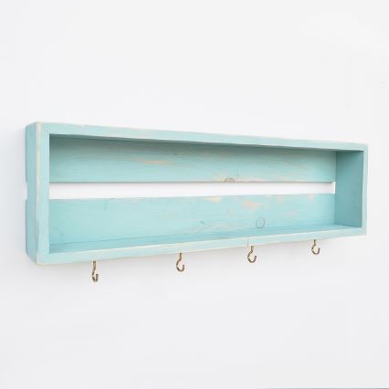 Ράφι τοίχου RAF 21x70 cm μπλε χρώμα ελάτης