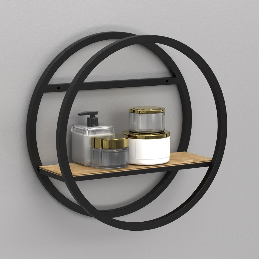 Ράφι τοίχου SHELF διάμετρος 39,5 cm δρυς