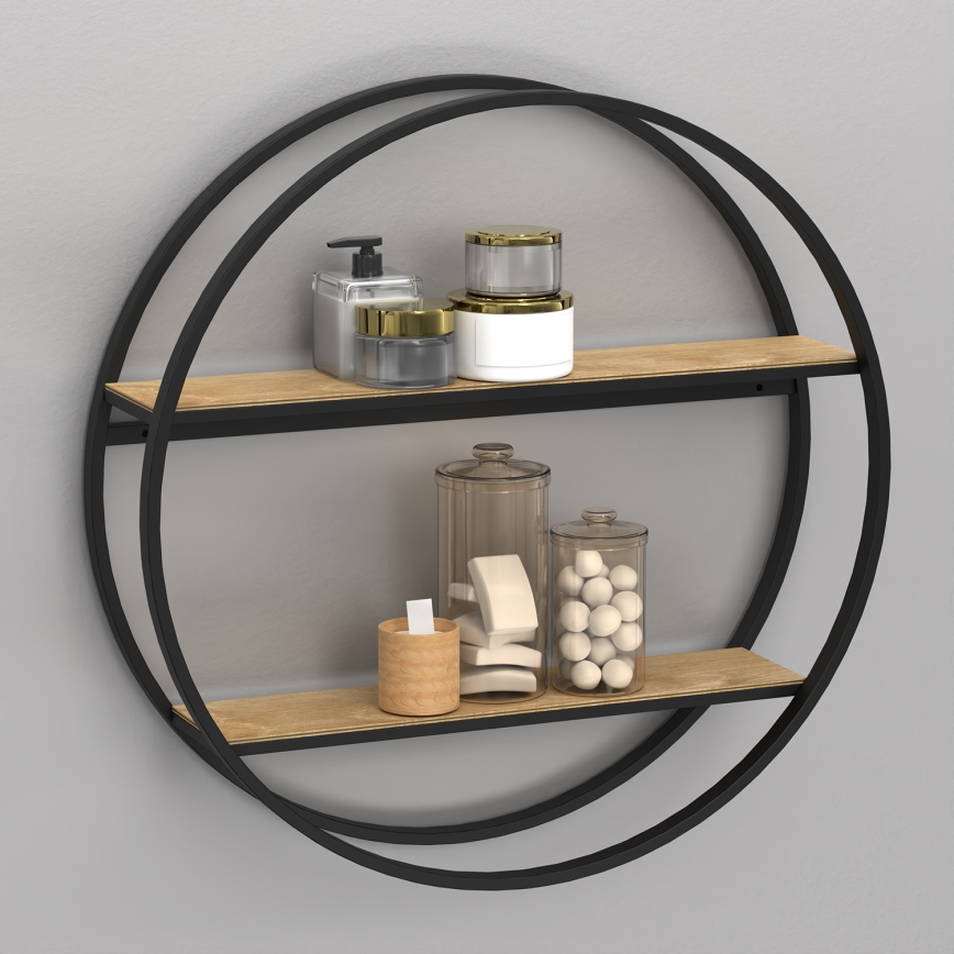 Ράφι τοίχου SHELF διάμετρος 62,5 cm δρυς