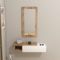 Ράφι τοίχου + wall mirror VIEN λευκό/pine atlantic