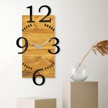 Ρολόι τοίχου 41x74 cm 1xAA ξύλο/μέταλλο