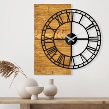 Ρολόι τοίχου 55x58 cm 1xAA ξύλο/μέταλλο