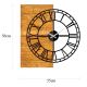 Ρολόι τοίχου 55x58 cm 1xAA ξύλο/μέταλλο