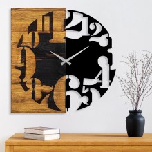 Ρολόι τοίχου 58x58 cm 1xAA ξύλο/μέταλλο