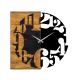 Ρολόι τοίχου 58x58 cm 1xAA ξύλο/μέταλλο