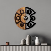 Ρολόι τοίχου διάμετρος 56 cm 1xAA ξύλο/μέταλλο