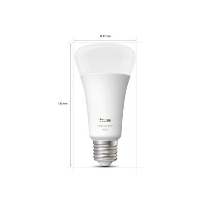 Ρυθμιζόμενη λάμπα LED Philips Hue WHITE AND COLOR AMBIANCE E27/11,8W/230V 1000-20000K
