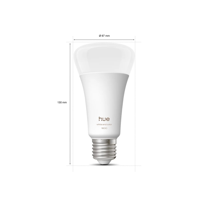 Ρυθμιζόμενη λάμπα LED Philips Hue WHITE AND COLOR AMBIANCE E27/11,8W/230V 1000-20000K
