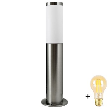 Ρυθμιζόμενη εξωτερική λάμπα LED LIVIA 1xE27/6W/230V 2700-6500K Wi-Fi 45 cm IP44 ασημί