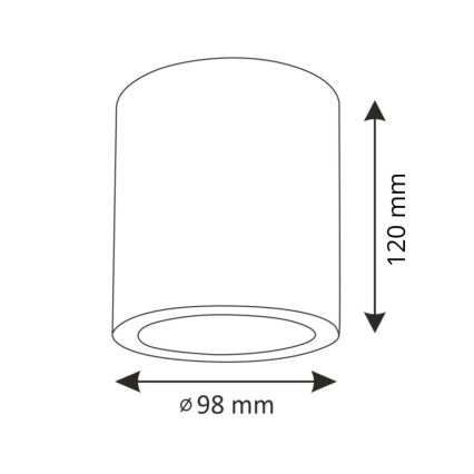 Ρυθμιζόμενο LED RGBW Σποτ Φωτιστικό JUPITER 1xE27/6,5W/230V 2700-6500K Wi-Fi διάμετρος 9,8 εκ. γκρι