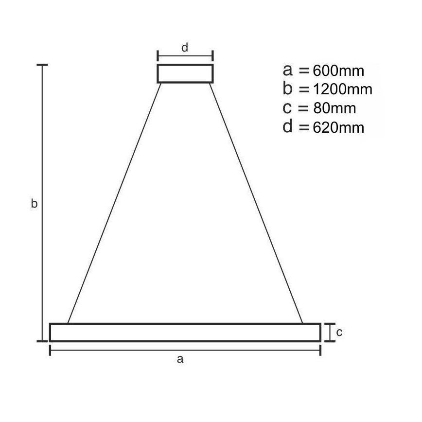 Ρυθμιζόμενο LED φωτιστικό οροφής με καλώδιο LED/100W/230V 3000-6500K + τηλεχειριστήριο