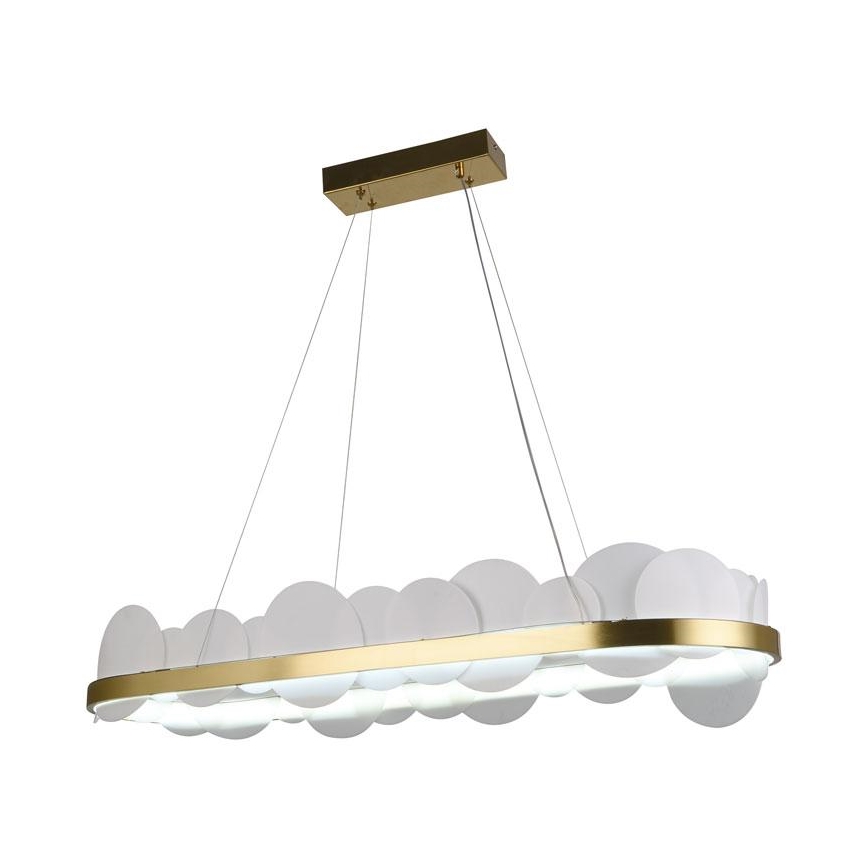 Ρυθμιζόμενο φωτιστικό οροφής LED με καλώδιο LED/50W/230V 3000-6500K χρυσό + τηλεχειριστήριο