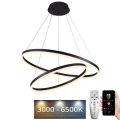 Ρυθμιζόμενο LED φωτιστικό οροφής με καλώδιο LED/100W/230V 3000-6500K διάμ. 80 εκ. + τηλεχειριστήριο