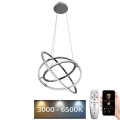 Ρυθμιζόμενο LED φωτιστικό οροφής με καλώδιο LED/105W/230V 3000-6500K διάμ. 60 εκ. + τηλεχειριστήριο