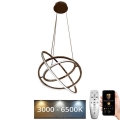 Ρυθμιζόμενο LED φωτιστικό οροφής με καλώδιο LED/105W/230V 3000-6500K διάμ. 60 εκ. + τηλεχειριστήριο