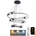 Ρυθμιζόμενο LED φωτιστικό οροφής με καλώδιο LED/170W/230V 3000-6500K διάμ. 80 εκ. + τηλεχειριστήριο