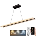 Ρυθμιζόμενο LED φωτιστικό οροφής με καλώδιο LED/40W/230V 3000-6500K μαύρο + τηλεχειριστήριο