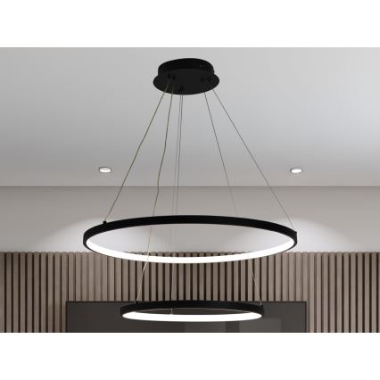 Ρυθμιζόμενο LED φωτιστικό οροφής με καλώδιο LED/75W/230V 3000-6500K Ø 60 εκ. + τηλεχειριστήριο