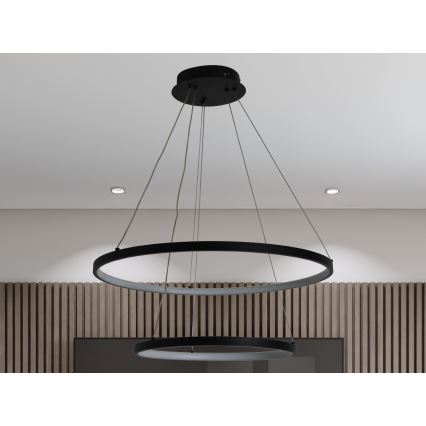 Ρυθμιζόμενο LED φωτιστικό οροφής με καλώδιο LED/75W/230V 3000-6500K Ø 60 εκ. + τηλεχειριστήριο