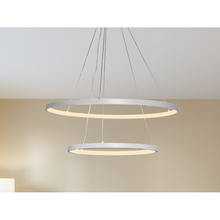 Ρυθμιζόμενο LED φωτιστικό οροφής με καλώδιο LED/75W/230V 3000-6500K Ø 60 εκ. + τηλεχειριστήριο