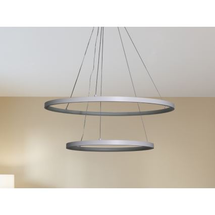 Ρυθμιζόμενο LED φωτιστικό οροφής με καλώδιο LED/75W/230V 3000-6500K Ø 60 εκ. + τηλεχειριστήριο