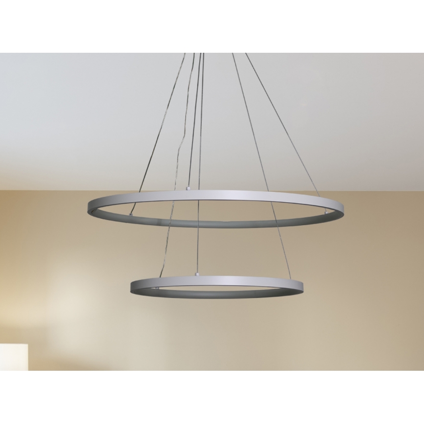 Ρυθμιζόμενο LED φωτιστικό οροφής με καλώδιο LED/75W/230V 3000-6500K Ø 60 εκ. + τηλεχειριστήριο