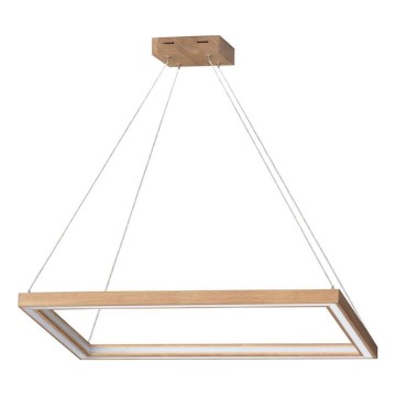 Ρυθμιζόμενο LED φωτιστικό οροφής με καλώδιο LEGNO 2xLED/33W/230V δρυς