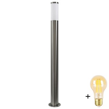 Ρυθμιζόμενο εξωτερικό φωτιστικό LED LIVIA 1xE27/6W/230V 2700-6500K Wi-Fi 100 cm IP44 ασημί