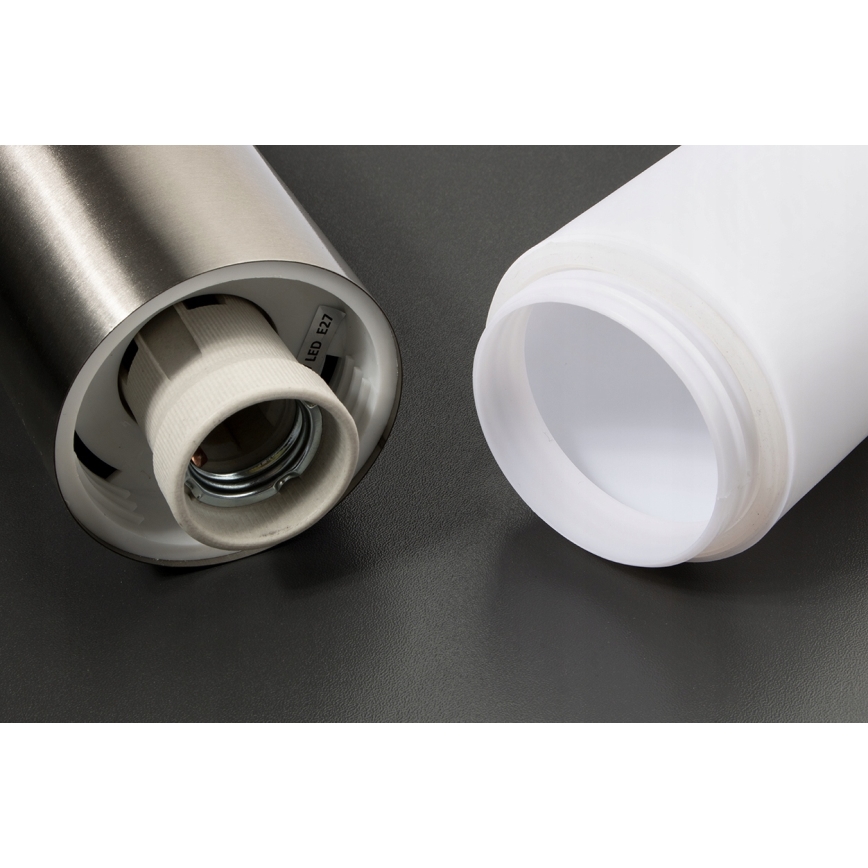 LED RGBW ρυθμιζόμενο εξωτερικό φωτιστικό LIVIA 1xE27/6,5W/230V 2700-6500K Wi-Fi 45 cm IP44 ασημί