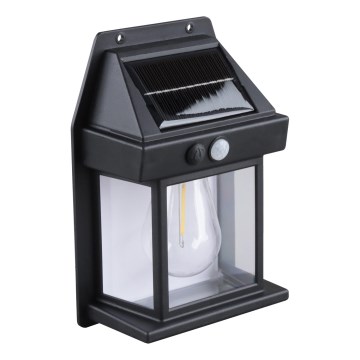 Ρυθμιζόμενο ηλιακό φανάρι LED με αισθητήρα LED/3,7V IP44 1200 mAh