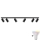 Ρυθμιζόμενο φωτιστικό μπάνιου LED RGBW TURYN 6xGU10/6,5W/230V 2700-6500K Wi-Fi IP44 μαύρο