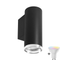 Ρυθμιζόμενο φωτιστικό τοίχου μπάνιου LED RGBW TURYN 1xGU10/6,5W/230V 2700-6500K Wi-Fi IP44 μαύρο
