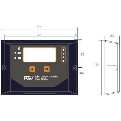 Ρυθμιστής φόρτισης PWM 12V/20A