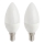 ΣET 2x λαμπτήρες LED E14/5,5W/230V 2700K - Attralux
