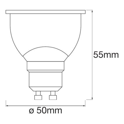 ΣET 3x LED RGB Dimming λαμπτήρες SMART+ GU10/4,9W/230V 2,700K-6,500K - Ledvance