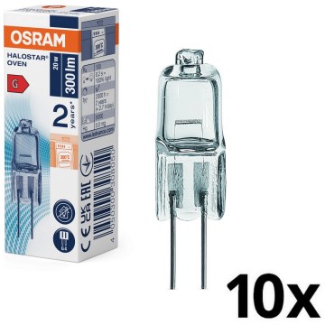 Σετ 10 τεμ. λάμπες φούρνου HALOSTAR G4/20W/12V 2700K - Osram