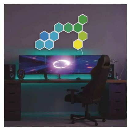 ΣΕΤ 10x RGBIC Πάνελ dimming LED/1,9W/230V Wi-Fi Tuya