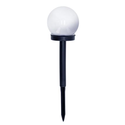 ΣΕΤ 10x Ηλιακή λάμπα LED LED/0,12W/1,2V 6500K IP44 μαύρο/λευκό