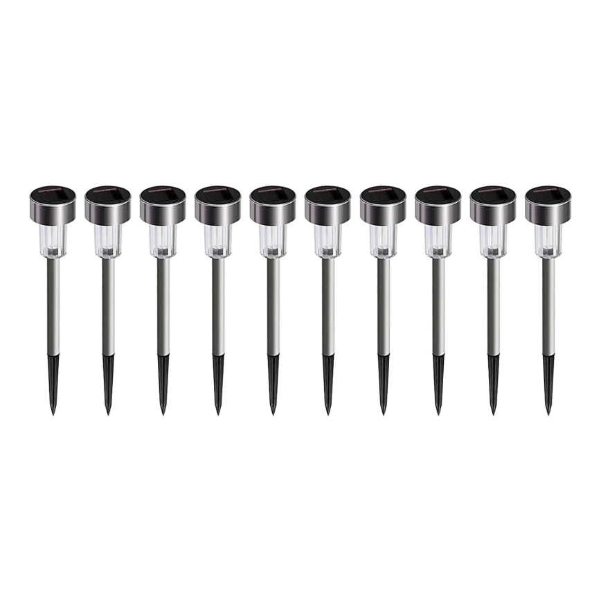 ΣΕΤ 10x Ηλιακός LED Φωτισμός LED/0,06W/1,2V 6000K IP44 40 mAh