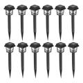 ΣΕΤ 12x LED Ηλιακό Φωτιστικό LED/0,06W/1,2V 1xAA 6500K IP44 100 mAh