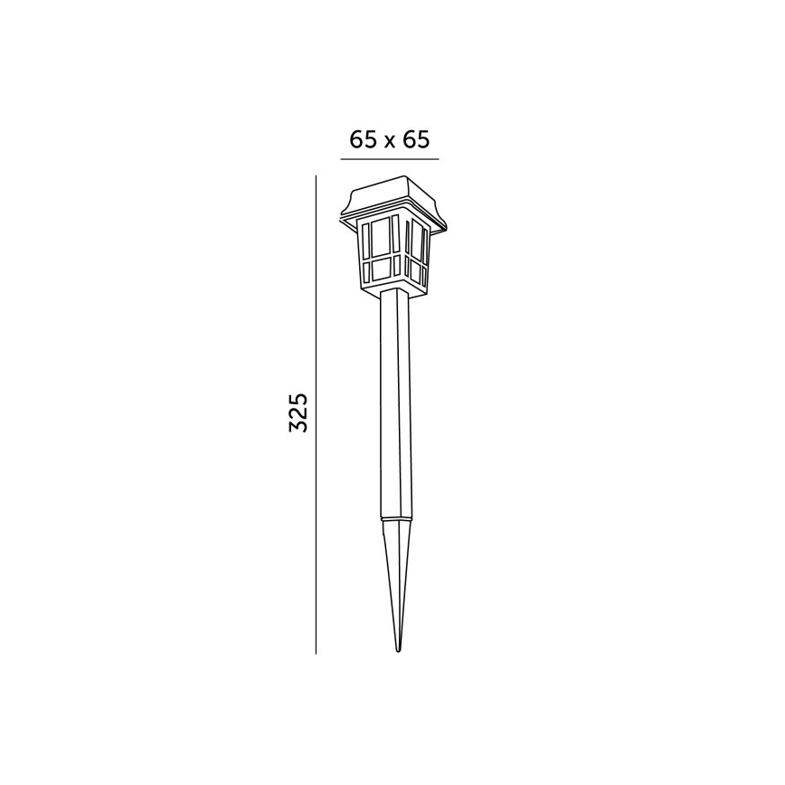 ΣΕΤ 12x Ηλιακή λάμπα LED LED/0,06W/1,2V 6500K IP44